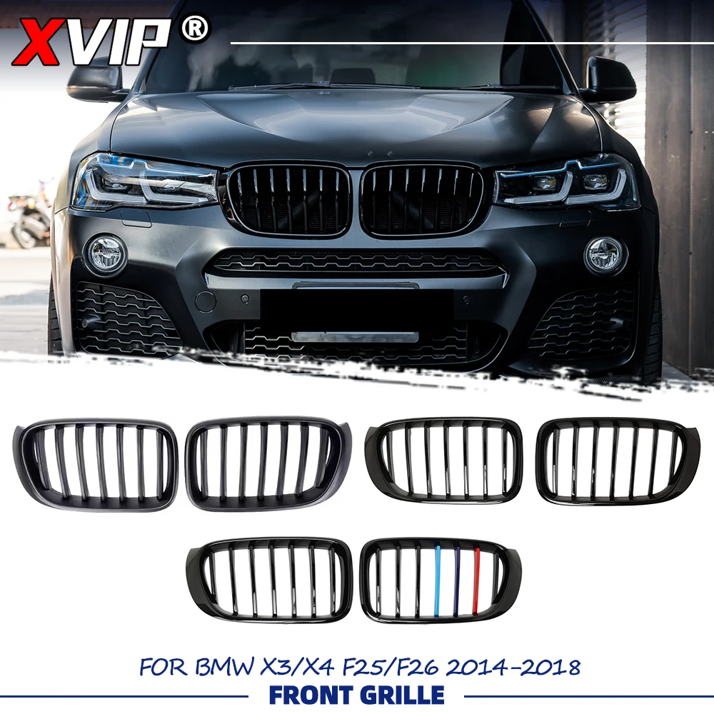 XVIP Matte Black For BMW X3 F25 X4 F26 2014-2018 Front Bumper Racing Grille Single Line Style Car Front Grill Replacement
XVIP Matte Black For BMW X3 F25 X4 F26 2014-2018 Front Bumper Racing Grille Single Line Style Car Front Grill Replacement
