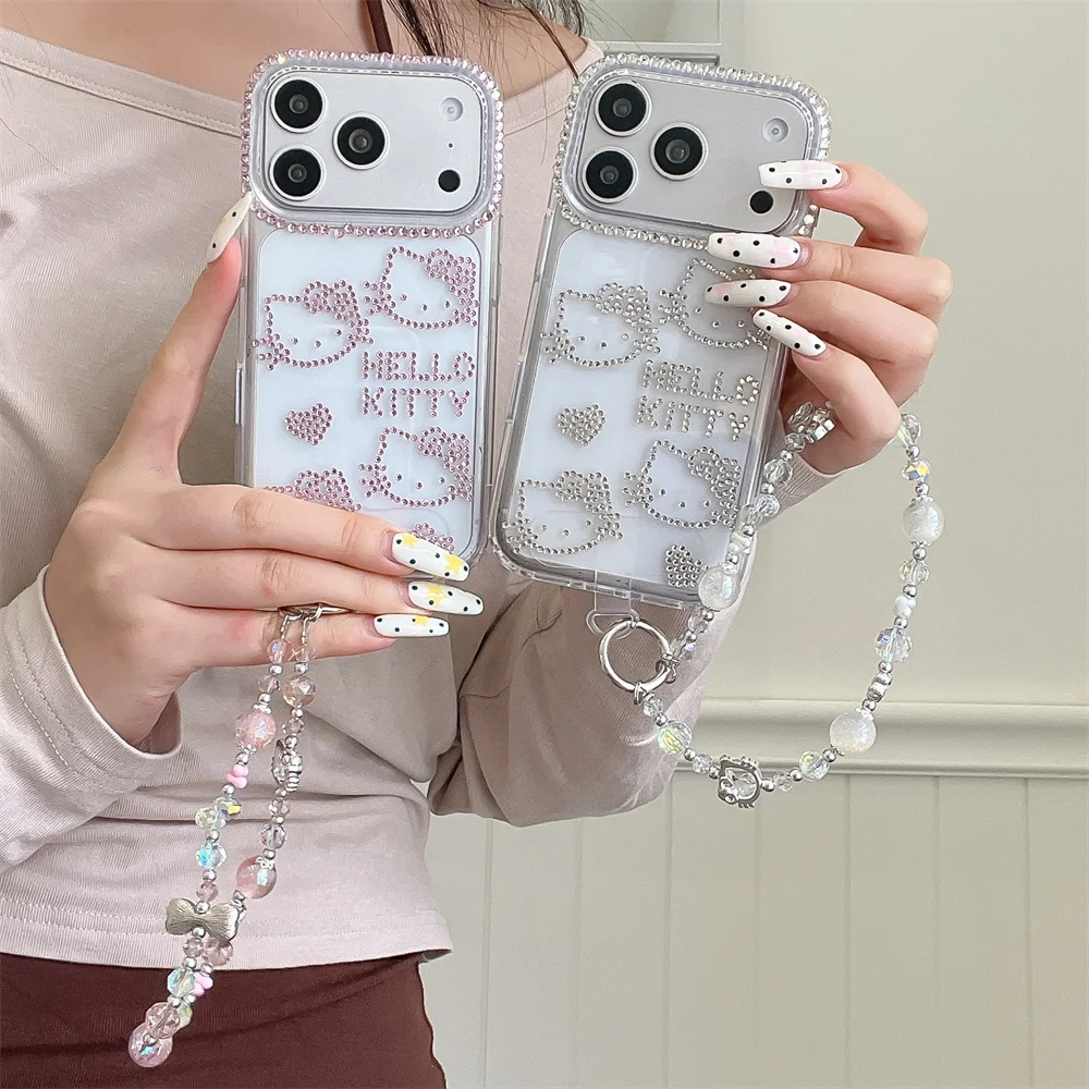 Luxury Diamond Hellokitty Cute Phone Case for iPhone 17 Pro 15 14 13 16 Pro 17 Pro Max Cover with Chain Shockproof Fundas Cases
Luxury Diamond Hellokitty Cute Phone Case for iPhone 17 Pro 15 14 13 16 Pro 17 Pro Max Cover with Chain Shockproof Fundas Cases