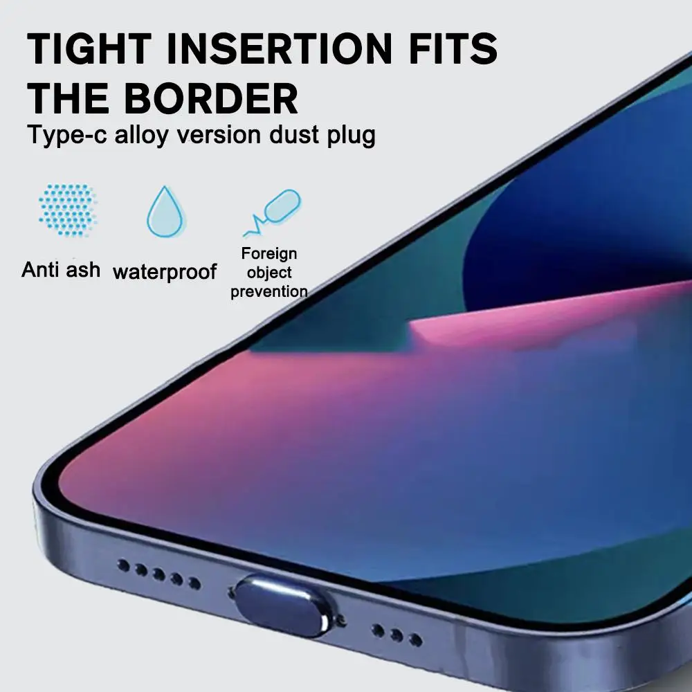 Metal Anti Dust Plug for iphone 15 / 15Pro / 15 Pro Max / 15Plus Charge Port Plugs Stopper Mobile Phone Protection Cap Dust T0A8
Metal Anti Dust Plug for iphone 15 / 15Pro / 15 Pro Max / 15Plus Charge Port Plugs Stopper Mobile Phone Protection Cap Dust T0A8