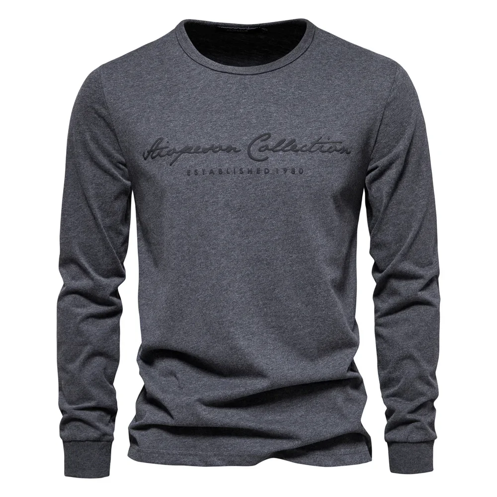 Men's Spring and Autumn High Quality Long Sleeve Round Neck T-shirt New Fashionable Casual Bottom Top
Men's Spring and Autumn High Quality Long Sleeve Round Neck T-shirt New Fashionable Casual Bottom Top