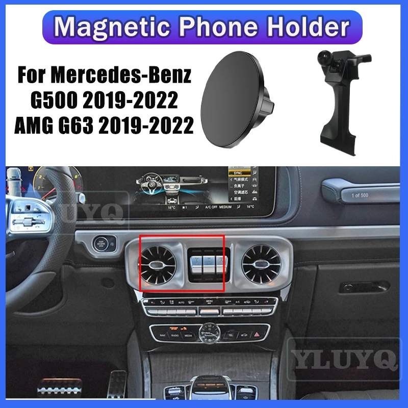 For Mercedes Benz G Class W464 G500 G350D G63 2019-2022 Car magnetic phone holder Gravity navigation stand 360° rotatable
For Mercedes Benz G Class W464 G500 G350D G63 2019-2022 Car magnetic phone holder Gravity navigation stand 360° rotatable