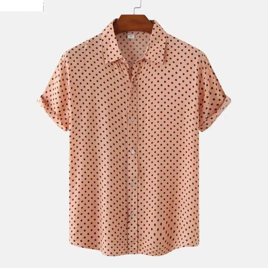 New Men's Summer Floral Shirts Hawaiian Style Short Sleeve Casual Shirt Fashion Polka Dot Blouse Vacation Camisas De Hombre
New Men's Summer Floral Shirts Hawaiian Style Short Sleeve Casual Shirt Fashion Polka Dot Blouse Vacation Camisas De Hombre
