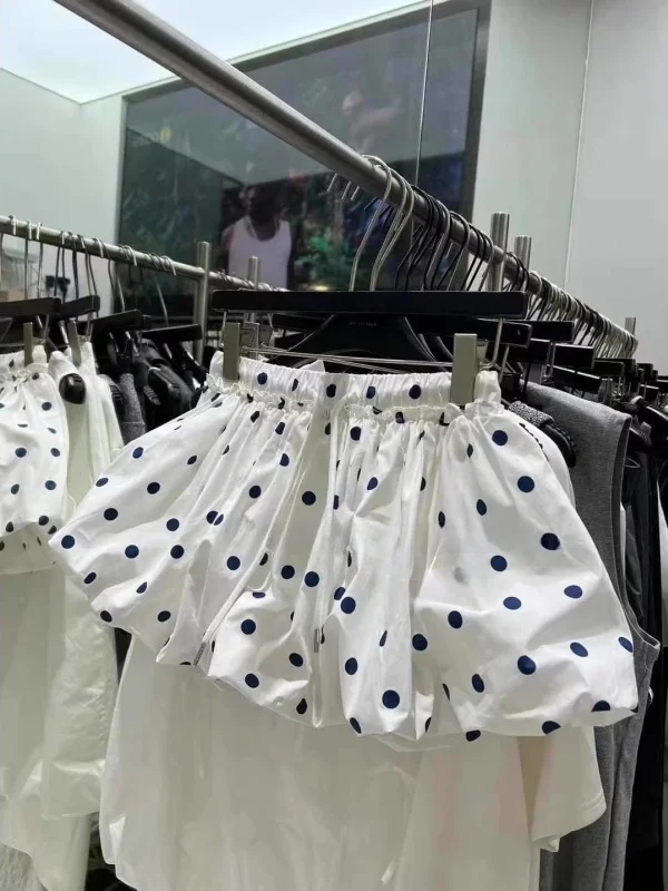 Неводная блузная юбка в горошек, пышная юбка трапециевидной формы с высокой талией, корейская повседневная летняя юбка для поездок на работу
Неводная блузная юбка в горошек, пышная юбка трапециевидной формы с высокой талией, корейская повседневная летняя юбка для поездок на работу