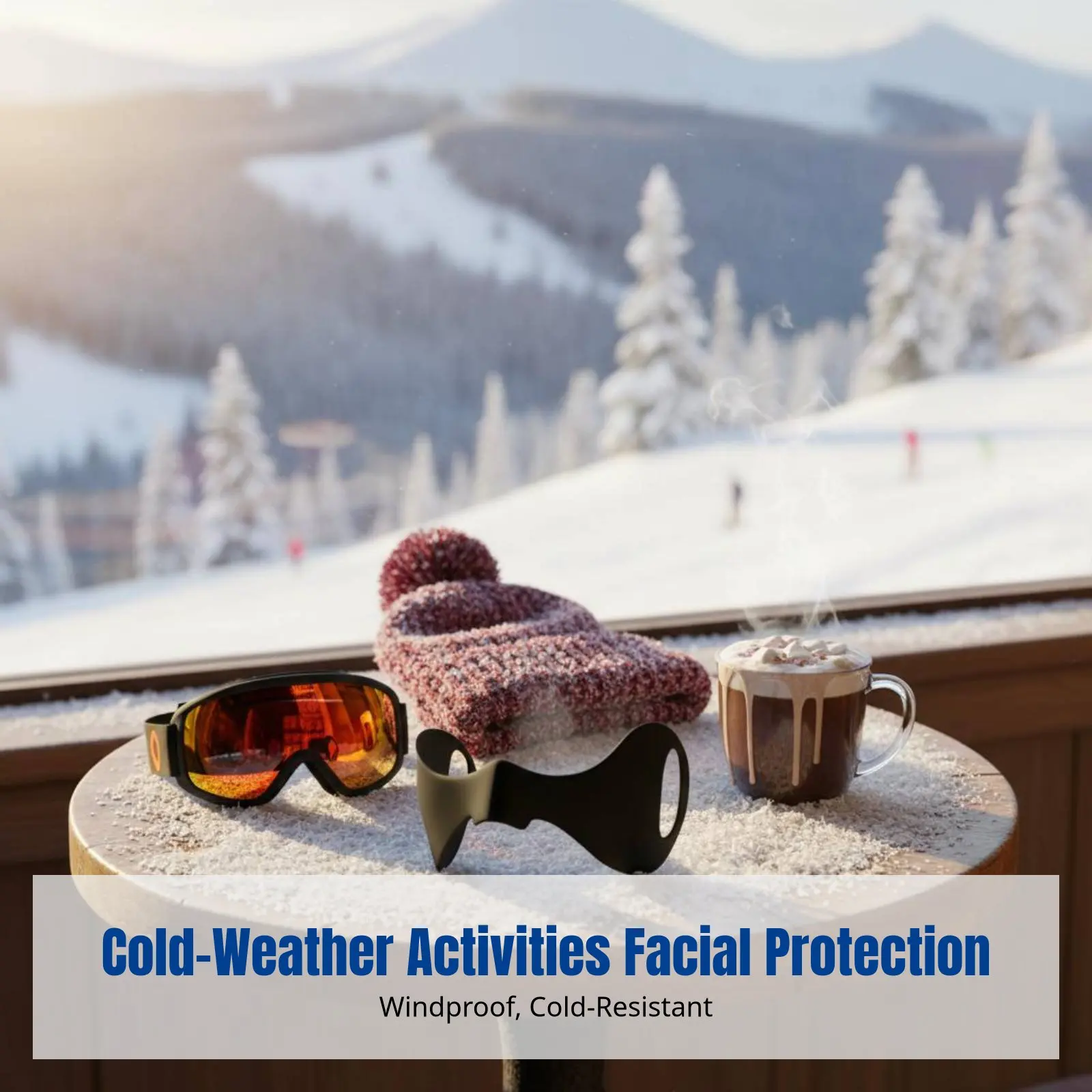 Outdoor Winter Face Patch, Anti-Freeze Ski Face Protector, Windproof Ear-Hanging Nose Guard, Breathable, Washable, Soft Lining
Outdoor Winter Face Patch, Anti-Freeze Ski Face Protector, Windproof Ear-Hanging Nose Guard, Breathable, Washable, Soft Lining