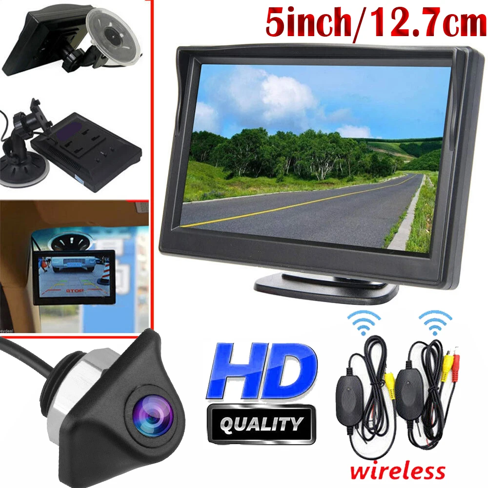 Wireless Car Styling 5 inch TFT LCD Screen Car Monitor Display for Rear View Reverse Backup Camera Car TV Display
Wireless Car Styling 5 inch TFT LCD Screen Car Monitor Display for Rear View Reverse Backup Camera Car TV Display
