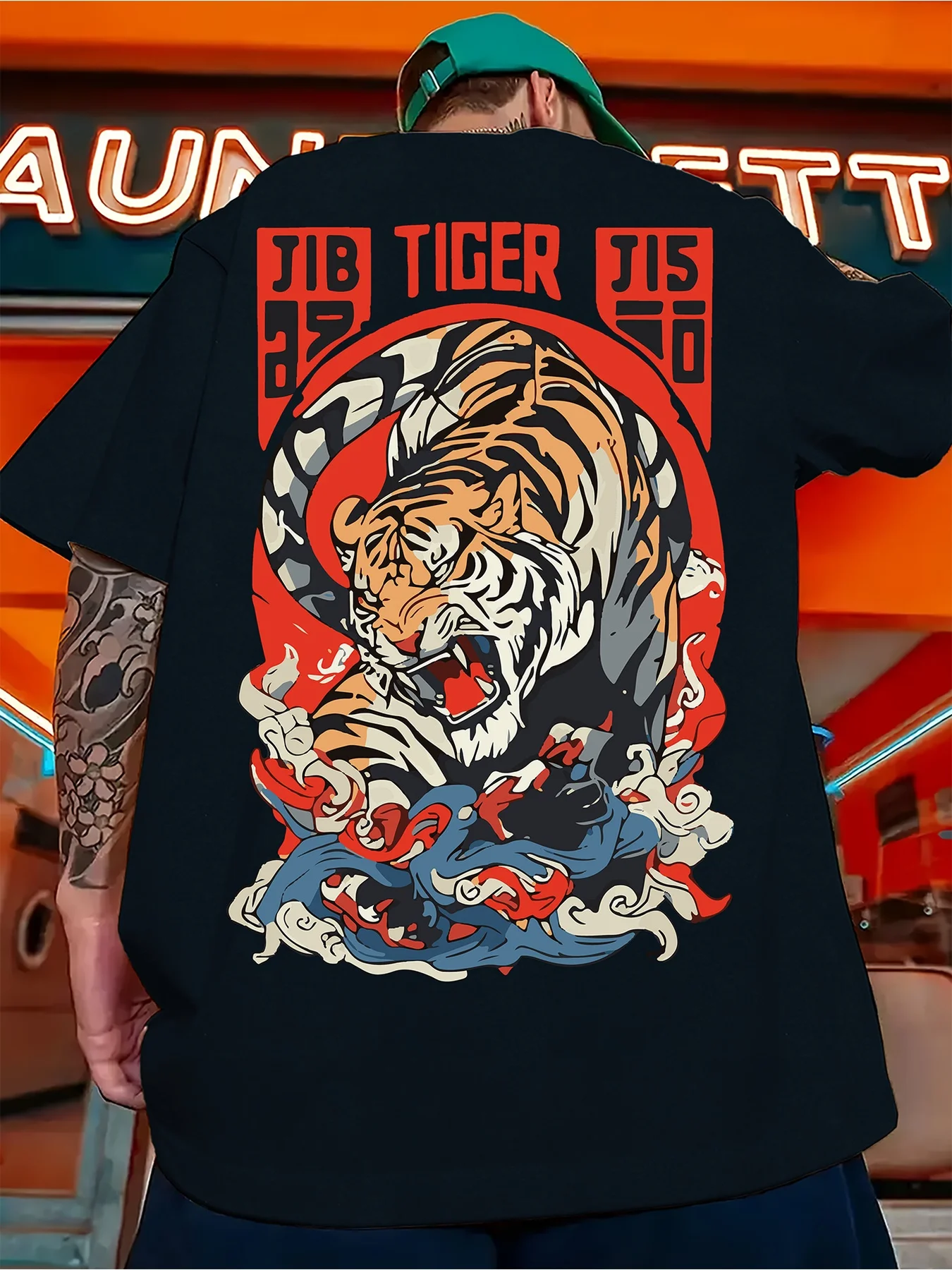 Men's Cotton Casual Tee - Tiger Print, Crew Neck, Short Sleeve, Breathable & Machine Washable, Summer Fashion T-Shirt for Outdoo
Men's Cotton Casual Tee - Tiger Print, Crew Neck, Short Sleeve, Breathable & Machine Washable, Summer Fashion T-Shirt for Outdoo
