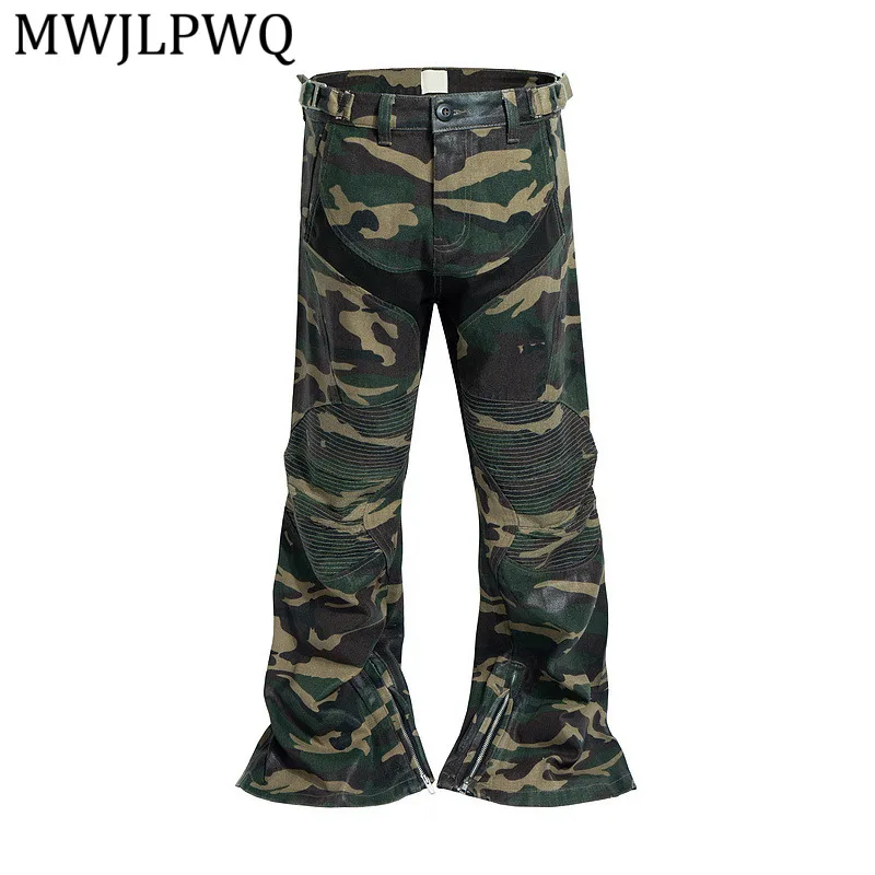 MWJLPWQ Street Style Camouflage Coated Flared Pants For Men Hiphop Niched Pleated Design Spring Autumn Slim Fit Casual Top 15077
MWJLPWQ Street Style Camouflage Coated Flared Pants For Men Hiphop Niched Pleated Design Spring Autumn Slim Fit Casual Top 15077