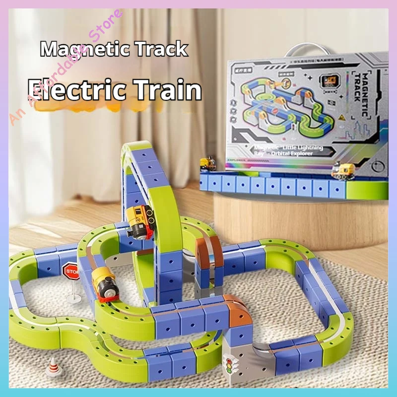 Набор магнитных направляющих для гоночного автомобиля 2025 — игрушка-лабиринт Монтессори с моторизованным поездом и гравитацией, образовательный подарок для детей
Набор магнитных направляющих для гоночного автомобиля 2025 — игрушка-лабиринт Монтессори с моторизованным поездом и гравитацией, образовательный подарок для детей