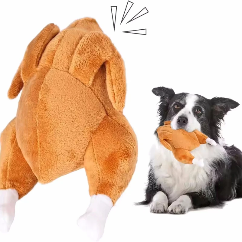 Interactive Dog Toy With Plush Squeaking Sound, Roasted Chicken Dog Chewing And Grinding Teeth Toy, Pet Bite Resistant Toy
Interactive Dog Toy With Plush Squeaking Sound, Roasted Chicken Dog Chewing And Grinding Teeth Toy, Pet Bite Resistant Toy