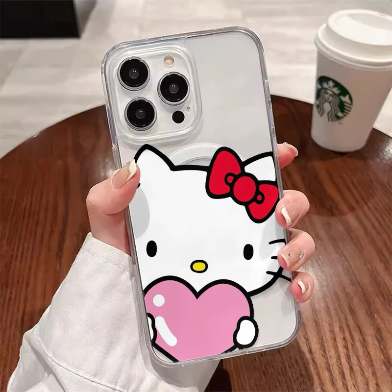 Sanrio Hello Kitty милый мультфильм с Magsafe чехол для iPhone 15 14 13 12 11 Pro Max Магнитный совместимый жесткий чехол WK441
Sanrio Hello Kitty милый мультфильм с Magsafe чехол для iPhone 15 14 13 12 11 Pro Max Магнитный совместимый жесткий чехол WK441