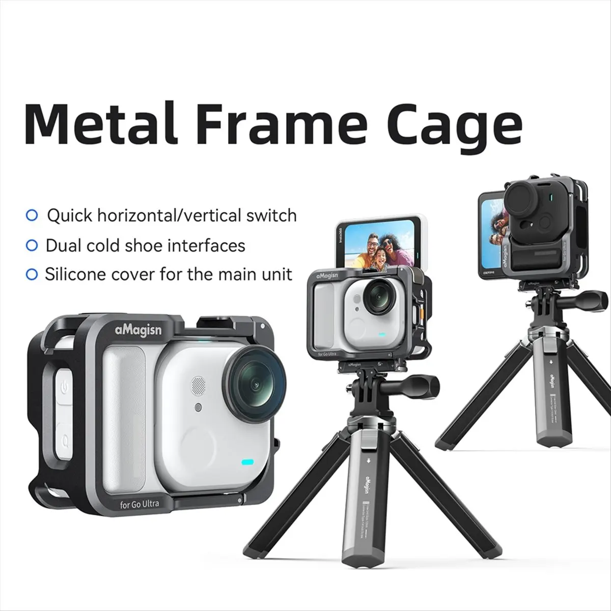 for GO Ultra Metal Cage Expansion Frame Protective Case Cold Shoe Mount for GO Ultra
for GO Ultra Metal Cage Expansion Frame Protective Case Cold Shoe Mount for GO Ultra