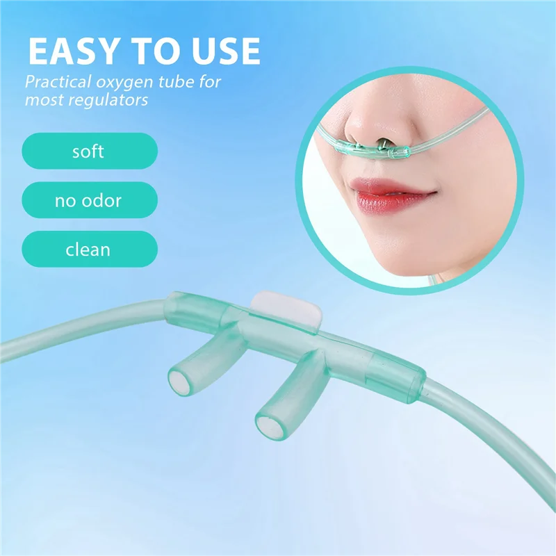 MYMF-24Pcs Oxygen Cannulas 2 Meters Nasal Cannula Soft Nasal Oxygen Tubing O2 Cannula For Adults
MYMF-24Pcs Oxygen Cannulas 2 Meters Nasal Cannula Soft Nasal Oxygen Tubing O2 Cannula For Adults