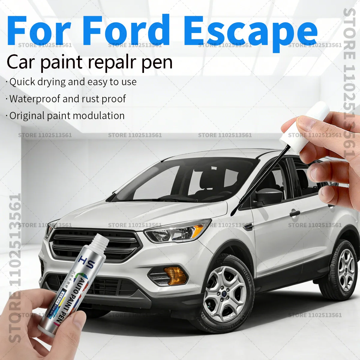 Ручка-корректор для ремонта лакокрасочного покрытия автомобиля, аксессуары для устранения царапин, черный, белый, серебристый, синий, красный, серый цвета, для Ford Escape 2001-2025 U1 U2 U3 C2
Ручка-корректор для ремонта лакокрасочного покрытия автомобиля, аксессуары для устранения царапин, черный, белый, серебристый, синий, красный, серый цвета, для Ford Escape 2001-2025 U1 U2 U3 C2