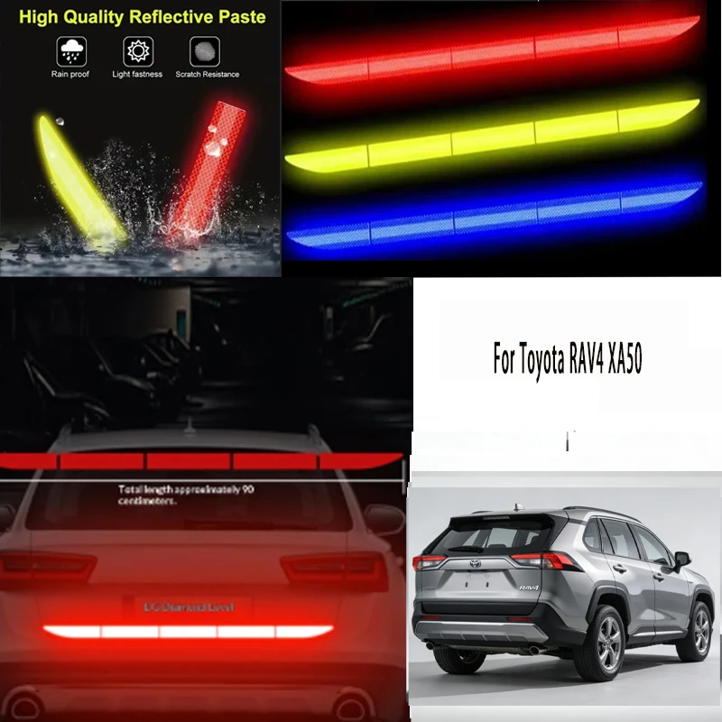 Для Toyota RAV4 XA50: 1 шт. светоотражающая предупреждающая лента для багажника автомобиля, защита от столкновений
Для Toyota RAV4 XA50: 1 шт. светоотражающая предупреждающая лента для багажника автомобиля, защита от столкновений