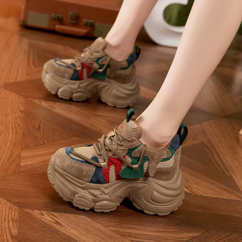 Dad's shoes for women 2026 new retro color blocked versatile casual sports shoes with increased height inside women's shoes
Dad's shoes for women 2026 new retro color blocked versatile casual sports shoes with increased height inside women's shoes