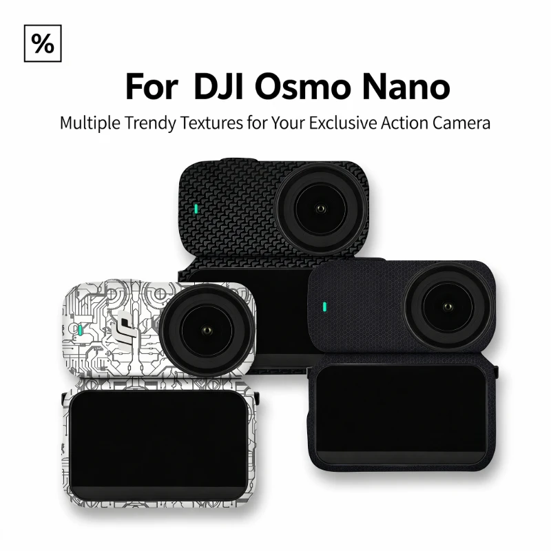 For DJI Osmo Nano Camera Full Coverage Protective Skin Sticker Vinyl PVC Anti-Wear UV Resistant Dust Proof Decorative Wrap Decal
For DJI Osmo Nano Camera Full Coverage Protective Skin Sticker Vinyl PVC Anti-Wear UV Resistant Dust Proof Decorative Wrap Decal