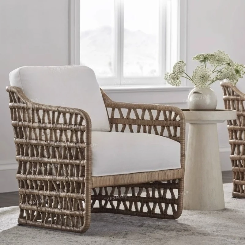 Nordic simple rattan sofa chair Indonesian real rattan ins single hand-woven homestay villa indoor leisure area
Nordic simple rattan sofa chair Indonesian real rattan ins single hand-woven homestay villa indoor leisure area