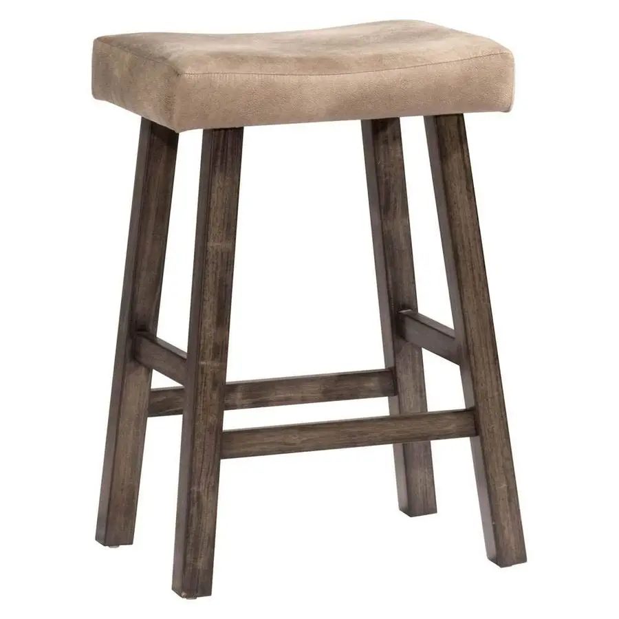 Furniture Saddle Backless, Rustic Gray Bar Stool
Furniture Saddle Backless, Rustic Gray Bar Stool