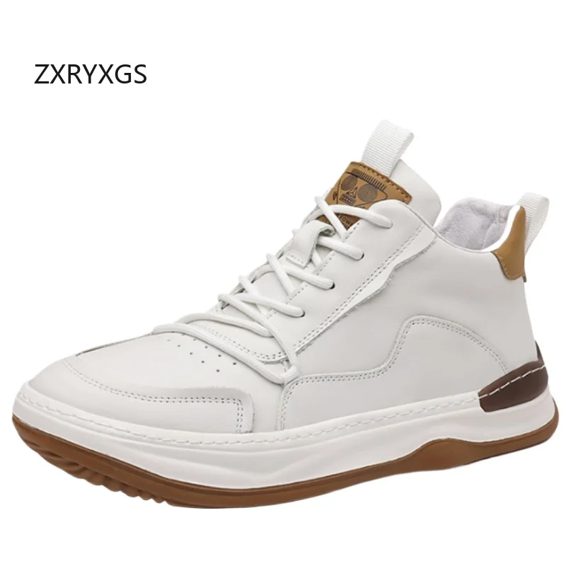 ZXRYXGS 2025 Cross Straps Top Layer Cowhide Men's Leather Shoes High Top Casual Sneakers Trendy Boots Comfort Men Shoes Flats
ZXRYXGS 2025 Cross Straps Top Layer Cowhide Men's Leather Shoes High Top Casual Sneakers Trendy Boots Comfort Men Shoes Flats