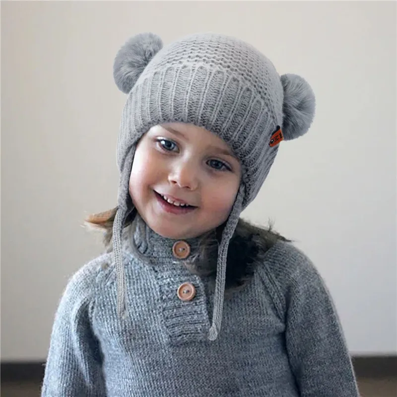 Baby Knit Hat Winter Wool Beanie Cap Infant Boy Girl Solid Color Cartoon Kids Boy Girl Ear Protection Hats
Baby Knit Hat Winter Wool Beanie Cap Infant Boy Girl Solid Color Cartoon Kids Boy Girl Ear Protection Hats