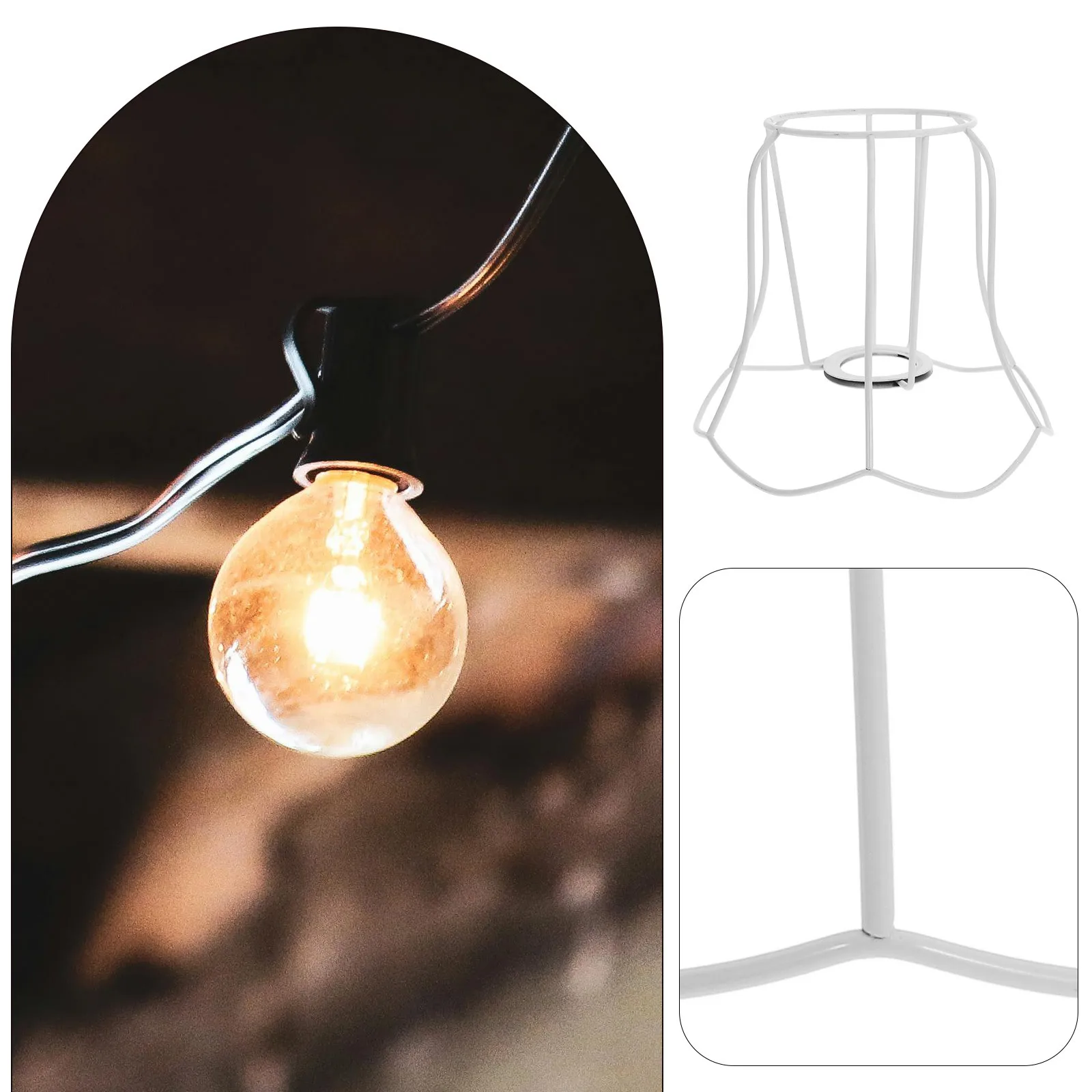 Desk Light Metal Lampshade Bracket French Crystal Retro Lamp Frame DIY Table Lamp Shade Holder Accessories 
Desk Light Metal Lampshade Bracket French Crystal Retro Lamp Frame DIY Table Lamp Shade Holder Accessories