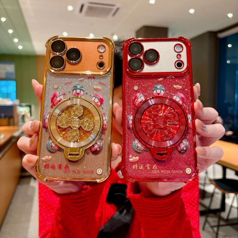Chinese-style Fortune God stand suitable for prosperity and successiphone17ProPhone caseIP15/16Four-corner electroplating14Anti-
Chinese-style Fortune God stand suitable for prosperity and successiphone17ProPhone caseIP15/16Four-corner electroplating14Anti-