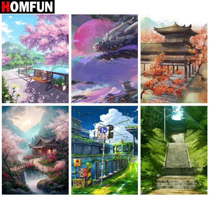HOMFUN 5D Diy Diamond Painting Cross Stitch "Scenery Tree Flower" Home Decor Full Rhinestones Inlay Diamond Embroidery
HOMFUN 5D Diy Diamond Painting Cross Stitch "Scenery Tree Flower" Home Decor Full Rhinestones Inlay Diamond Embroidery