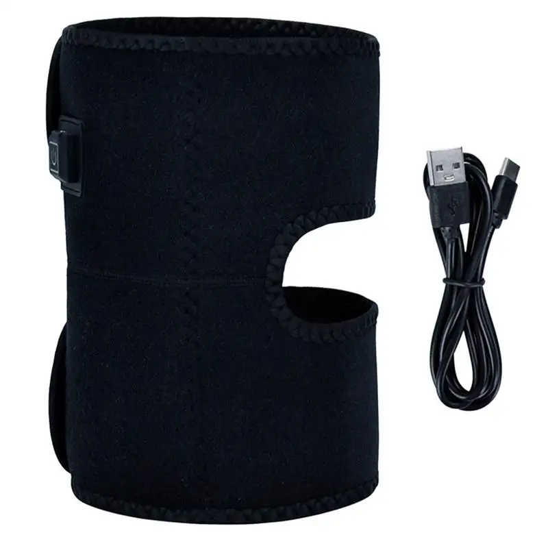 Electric Heated Knee Brace 3 Heat Levels Adjustable USB Powered Heated Protective Knee Brace with Mesh Pocket Can add ice pack
Electric Heated Knee Brace 3 Heat Levels Adjustable USB Powered Heated Protective Knee Brace with Mesh Pocket Can add ice pack