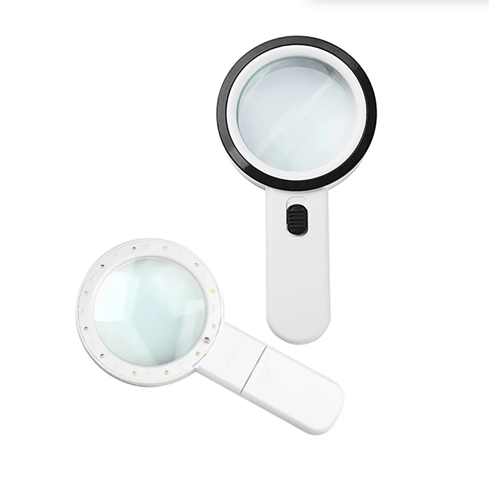 Quality 30X Magnification Magnifying Glass Professional Double Lens Upgraded Jewelry Magnifier Tool Round Magnifying Glass White
Quality 30X Magnification Magnifying Glass Professional Double Lens Upgraded Jewelry Magnifier Tool Round Magnifying Glass White