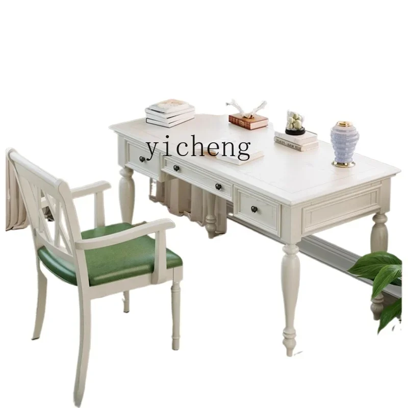 Solid Wood White Study and Bedroom Desk Home Small Apartment Computer Writing Desk
Solid Wood White Study and Bedroom Desk Home Small Apartment Computer Writing Desk
