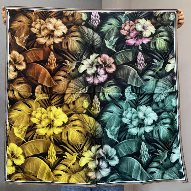 High-end Elegant Women's Exquisite Midnight Jungle Double-sided Printed Quality Twill Silk Hand-rolled Edge Large Scarf Shawls
High-end Elegant Women's Exquisite Midnight Jungle Double-sided Printed Quality Twill Silk Hand-rolled Edge Large Scarf Shawls