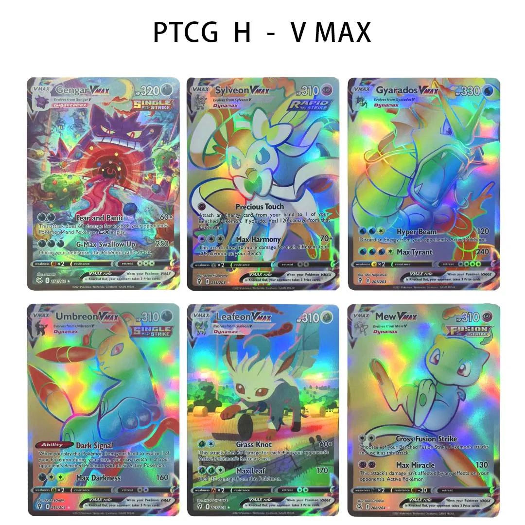 Pokemon VMAX Rainbow Foil Proxy Cards, Full Art Rare TCG Cards for Collection & Deck Building
Pokemon VMAX Rainbow Foil Proxy Cards, Full Art Rare TCG Cards for Collection & Deck Building