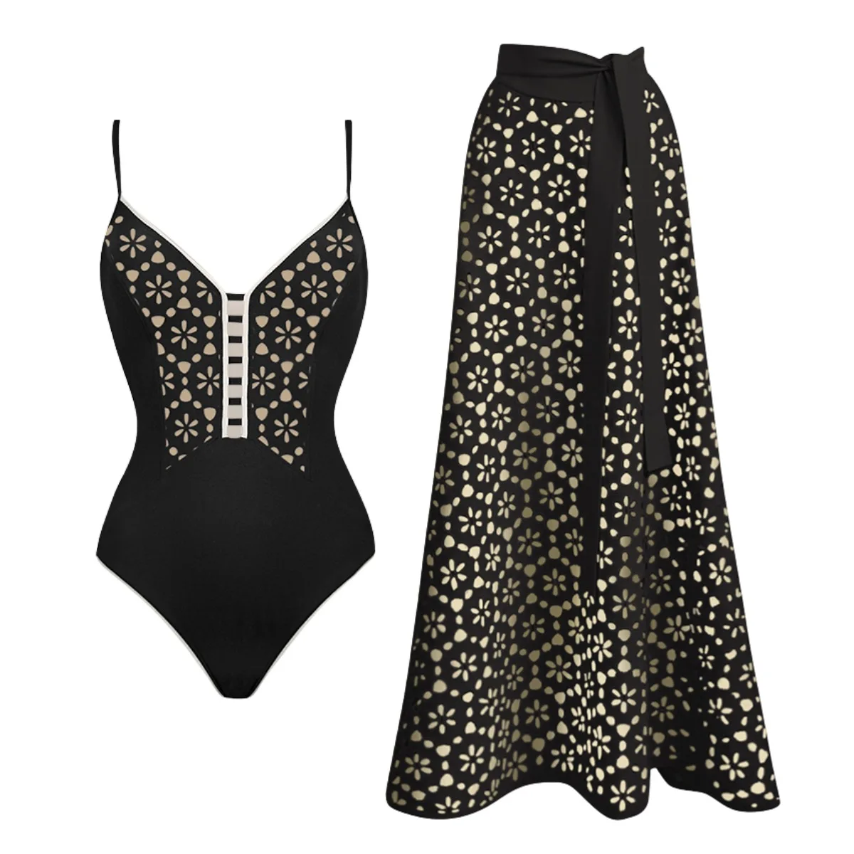 One Piece Swimsuit For Women European And American Swimwear Black Laser Hollow High-end Swimsuit Suit Women
One Piece Swimsuit For Women European And American Swimwear Black Laser Hollow High-end Swimsuit Suit Women