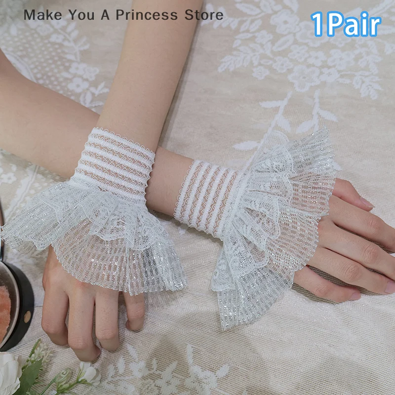 1Pair Nail Art Shiny Silk Photo Glove Fake Pleated Cuff Manicure Photography Props Nail Tips Display Sleeve Fashion Accessories
1Pair Nail Art Shiny Silk Photo Glove Fake Pleated Cuff Manicure Photography Props Nail Tips Display Sleeve Fashion Accessories