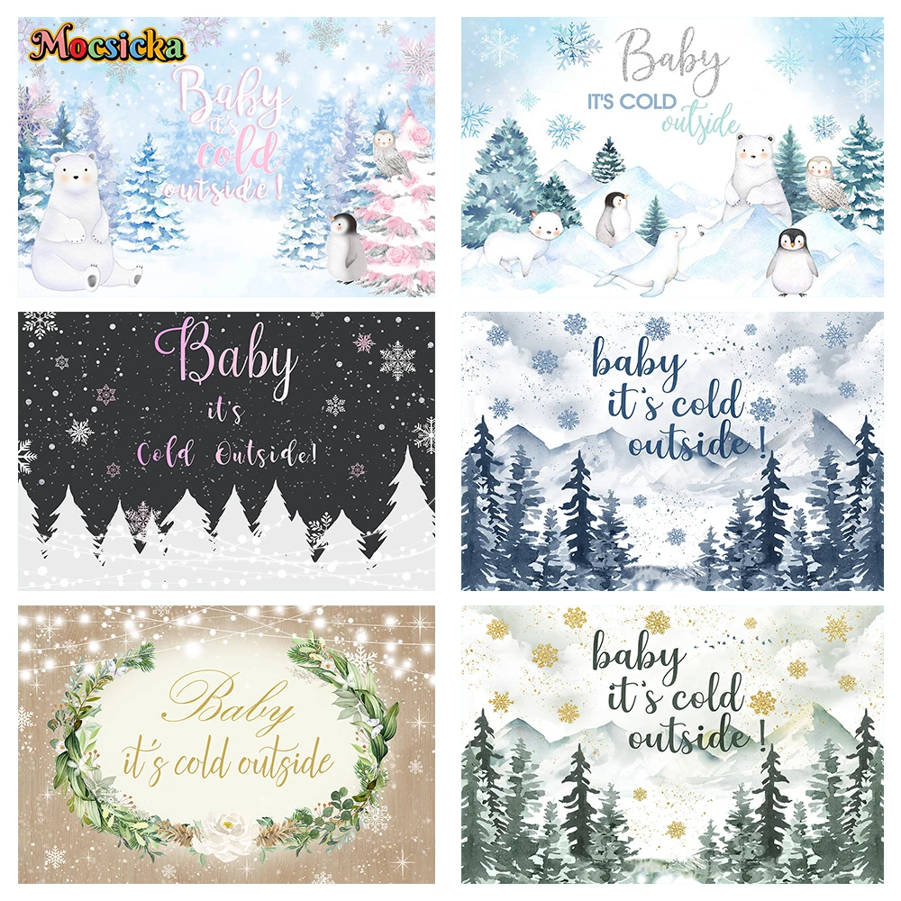 Mocsicka Winter Photography Backgrounds Snow Animal Cute Kids Birthday Baby Shower Customized Portrait Background Props
Mocsicka Winter Photography Backgrounds Snow Animal Cute Kids Birthday Baby Shower Customized Portrait Background Props