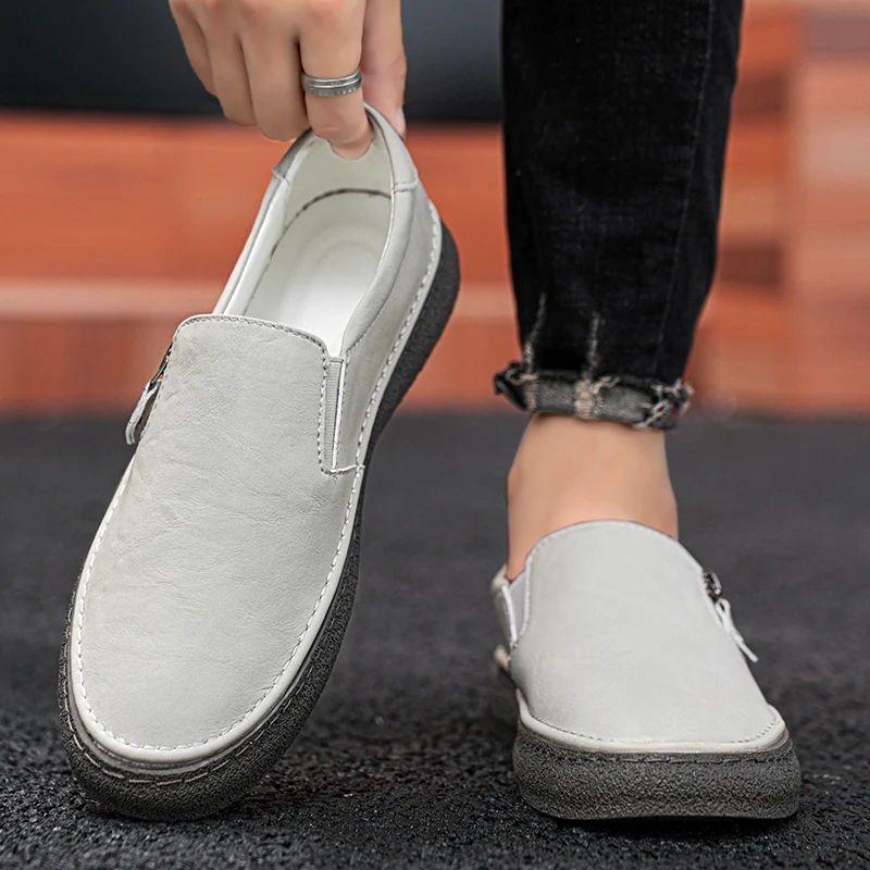 Handmade Leather Men Shoes Casual Slip on Men Loafers Designer Soft Sole Moccasins Comfortable Anti-slip Walking Shoes Plus Size
Handmade Leather Men Shoes Casual Slip on Men Loafers Designer Soft Sole Moccasins Comfortable Anti-slip Walking Shoes Plus Size