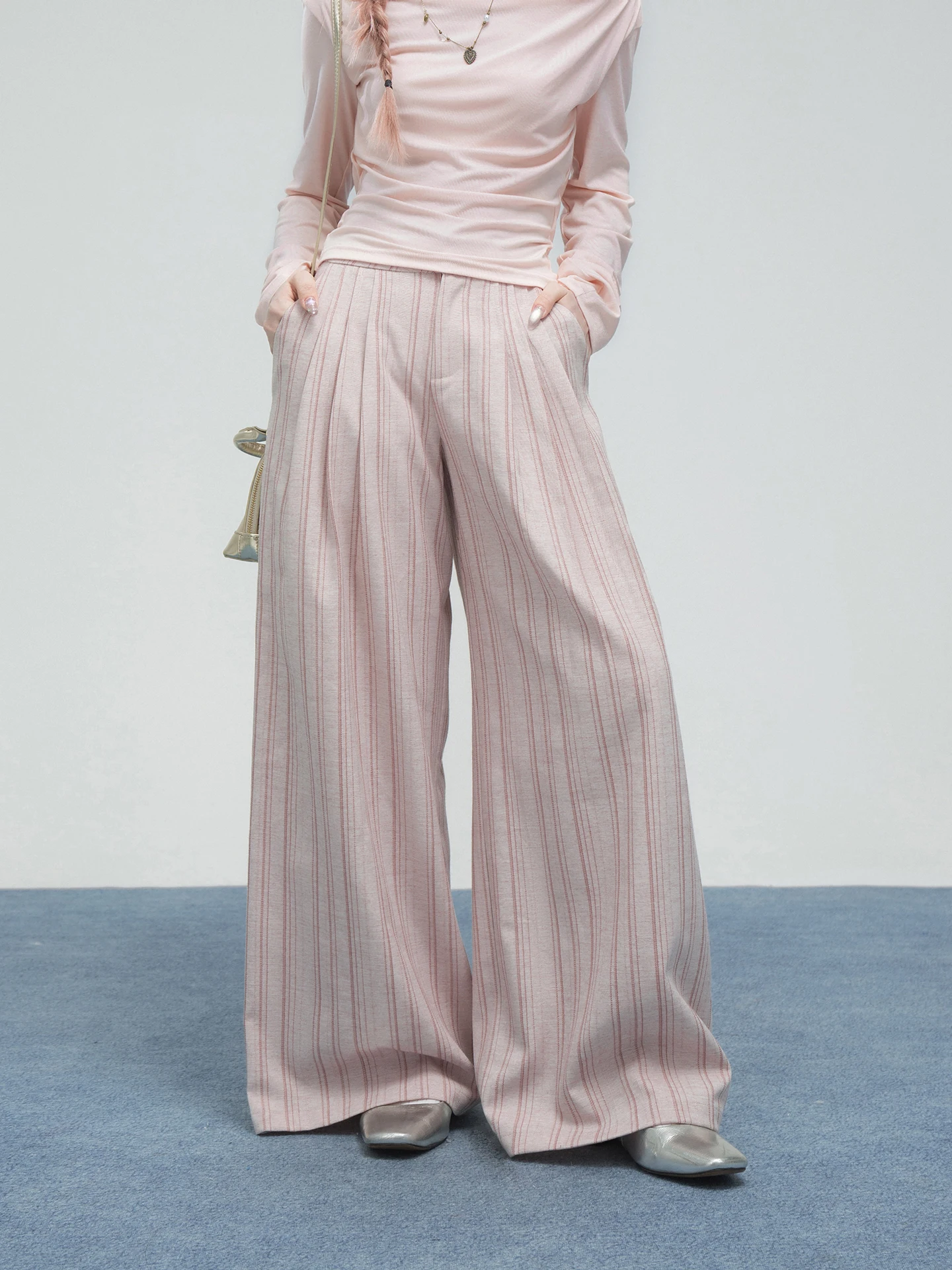 Comfortable Wide Leg Casual Pants Loose Fit Striped Textured Berry Pink Ladies Loose Fit Comfortable Style Straight Tube Pants
Comfortable Wide Leg Casual Pants Loose Fit Striped Textured Berry Pink Ladies Loose Fit Comfortable Style Straight Tube Pants