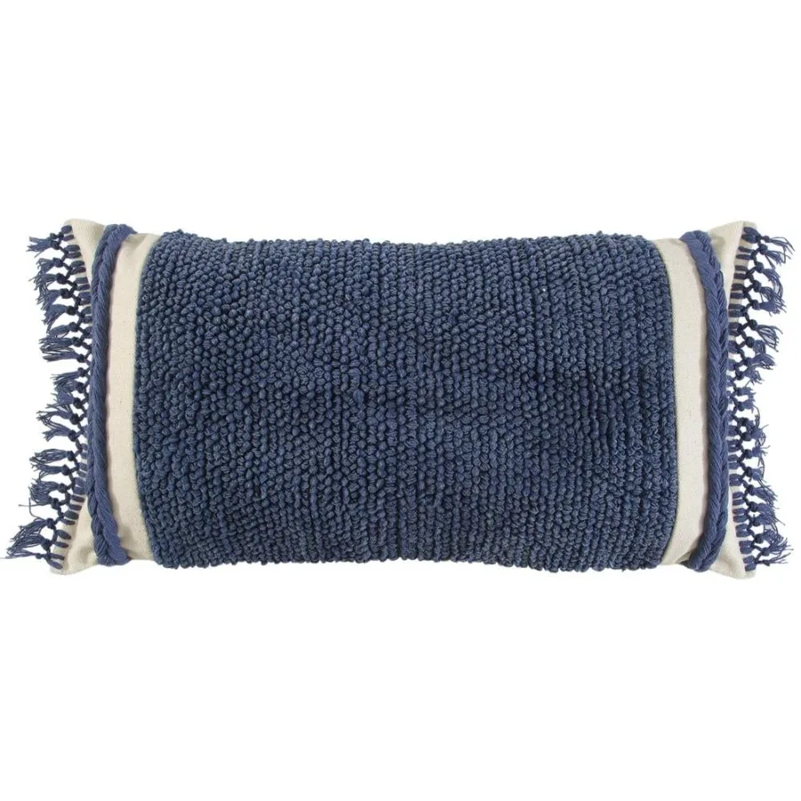 14" x 26" Poly Filled Pillow with Blue Woven Cotton Cover
14" x 26" Poly Filled Pillow with Blue Woven Cotton Cover