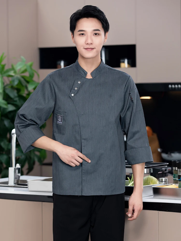 Food Kitchen Cooking Clothes Restaurant Cook Jacket Bakery Waiter Overalls Catering Chef's Uniform Long Sleeve Chef Coat for Big
Food Kitchen Cooking Clothes Restaurant Cook Jacket Bakery Waiter Overalls Catering Chef's Uniform Long Sleeve Chef Coat for Big