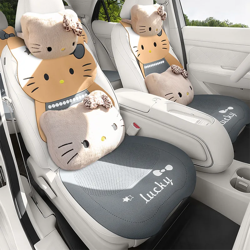 Hello Kitty Perforated Suede Cloth Full Vehicle Seat Pad Set Thin Saddle Shape All Weather Automotive Interior Seat Accessories
Hello Kitty Perforated Suede Cloth Full Vehicle Seat Pad Set Thin Saddle Shape All Weather Automotive Interior Seat Accessories