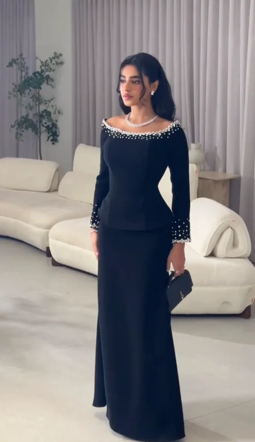 Dubai Elegant Vintage Customize Formal Occasion Black Prom Dresses Floor-Length Evening Party Gowns فستان مناسبات
Dubai Elegant Vintage Customize Formal Occasion Black Prom Dresses Floor-Length Evening Party Gowns فستان مناسبات