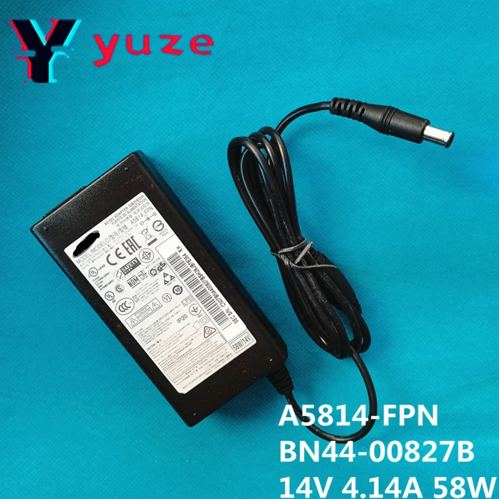 A5814-FPN 14V 4.14A 58W BN44-00827B For Monitor AC/DC Adapter Power Supply Charger S24D360HL S24D390HL S24D391HL S24E390HL
A5814-FPN 14V 4.14A 58W BN44-00827B For Monitor AC/DC Adapter Power Supply Charger S24D360HL S24D390HL S24D391HL S24E390HL