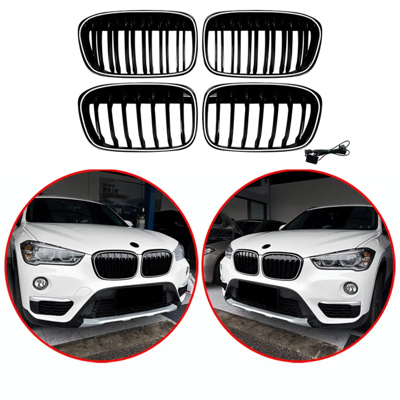 For BMW X1 F48 F49 2015-2019 High Quality ABS Single Line & Double Lines LED Kidney Grille Front Racing Grills Gloss Black
For BMW X1 F48 F49 2015-2019 High Quality ABS Single Line & Double Lines LED Kidney Grille Front Racing Grills Gloss Black