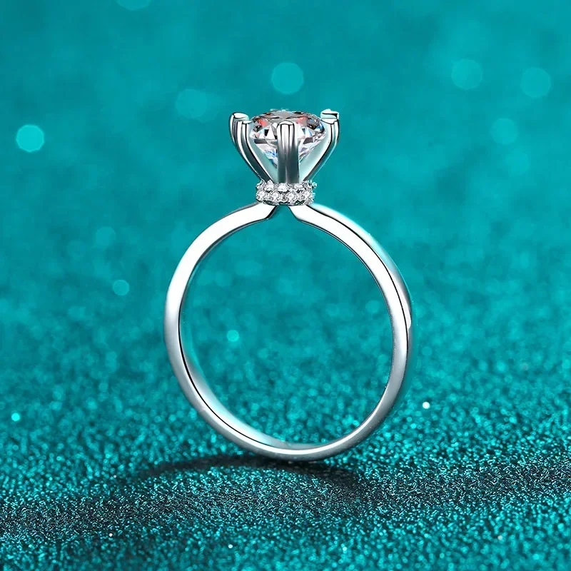 HAIMAITONG Heart shaped six claw ring, women's moissanite ring, pt950 platinum
HAIMAITONG Heart shaped six claw ring, women's moissanite ring, pt950 platinum