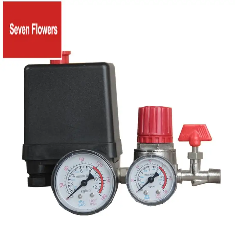 Four Hole Switch Assembly Control 15A 240V/AC Adjustable Air Regulator Valve Compressor Four Holes
Four Hole Switch Assembly Control 15A 240V/AC Adjustable Air Regulator Valve Compressor Four Holes