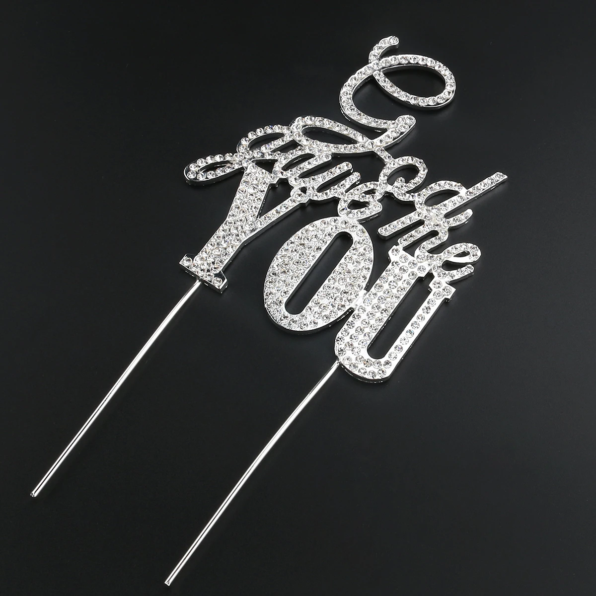 Cake Decorations 20.5x10.5cm Silver Alloy Rhinestone You Cake Topper for Birthday Wedding Anniversary Parties
Cake Decorations 20.5x10.5cm Silver Alloy Rhinestone You Cake Topper for Birthday Wedding Anniversary Parties