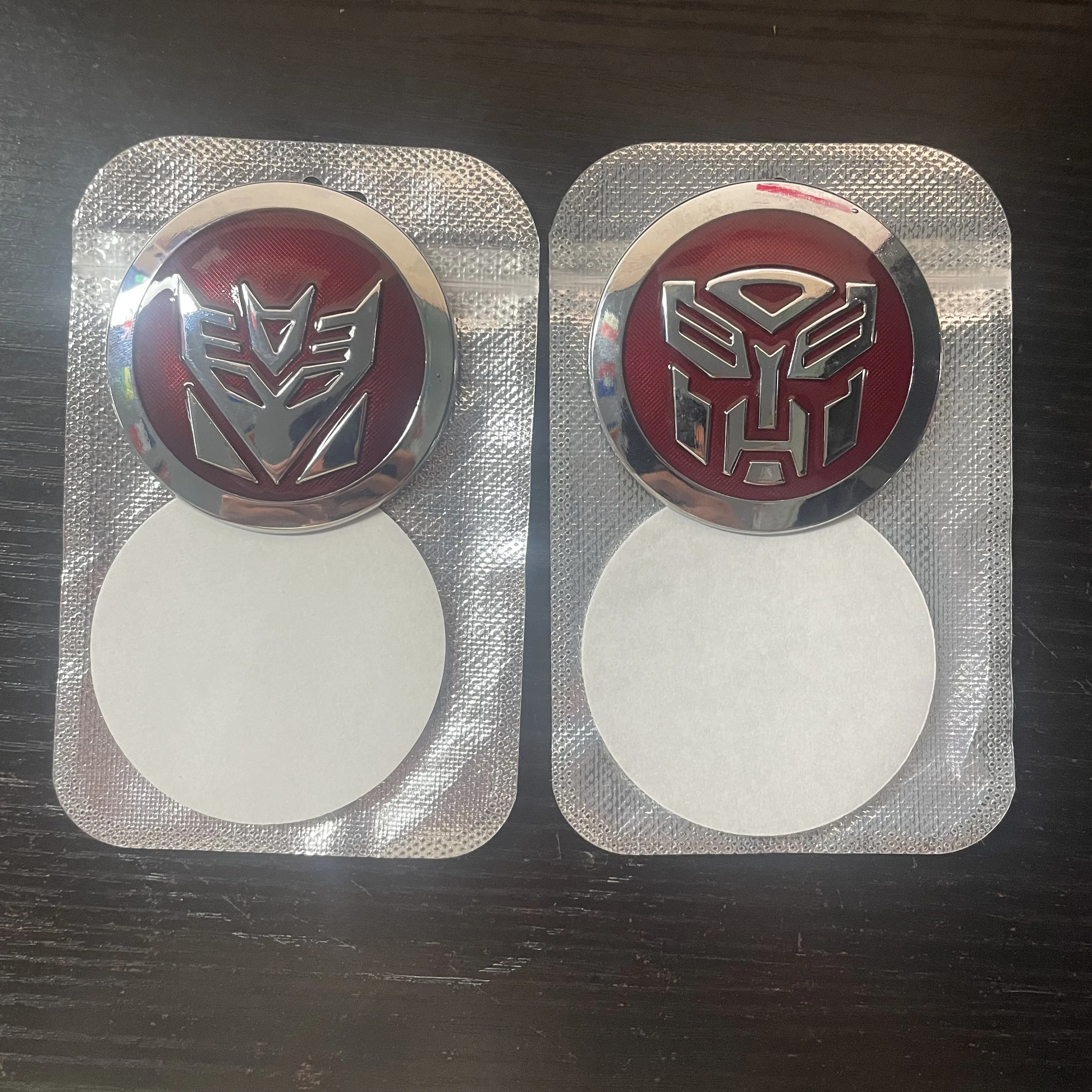 Silver&Red Transformers Autobots Badge Decepticons Logo 3D Alloy Stickers Car Decorative Accessories Gift
Silver&Red Transformers Autobots Badge Decepticons Logo 3D Alloy Stickers Car Decorative Accessories Gift