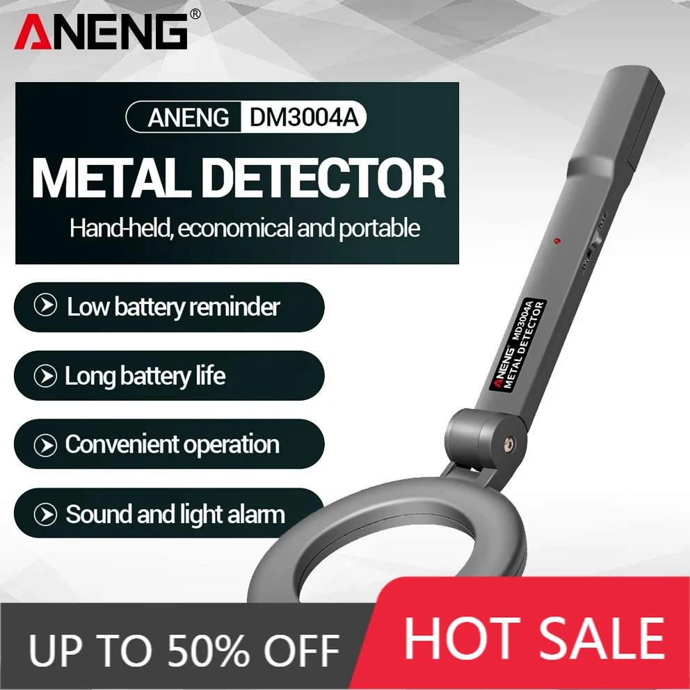 ANENG DM3004A Metal Detector Hand-held Economical Portable High Sensitivity Intelligently Adjust Objects Distance Tool Finder
ANENG DM3004A Metal Detector Hand-held Economical Portable High Sensitivity Intelligently Adjust Objects Distance Tool Finder