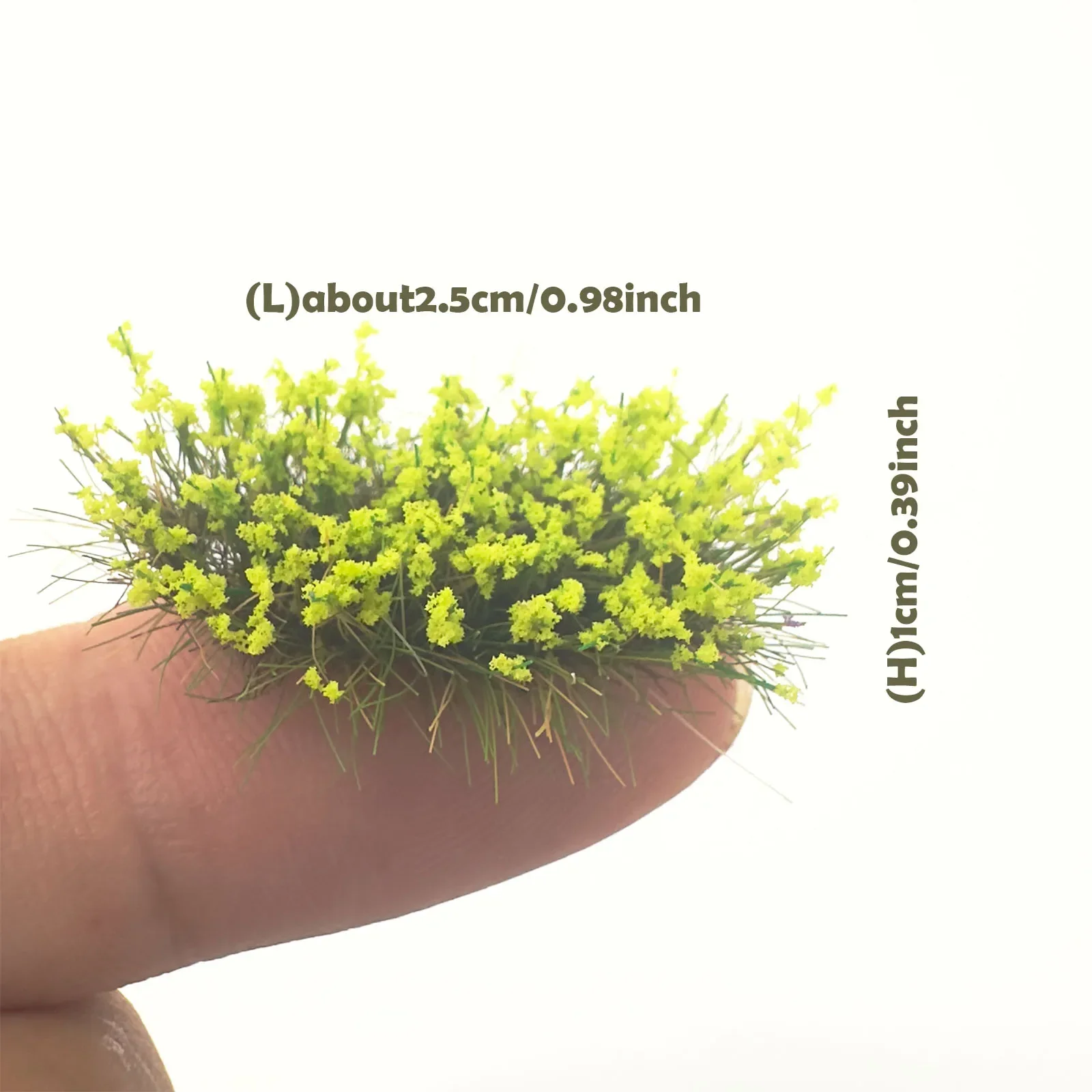 16Pcs 10Mm Miniature Grass Tuft Flower Clusters for Ho/n Scale Model Train Layouts, Military Diorama, Diy Model Making Scenery
16Pcs 10Mm Miniature Grass Tuft Flower Clusters for Ho/n Scale Model Train Layouts, Military Diorama, Diy Model Making Scenery