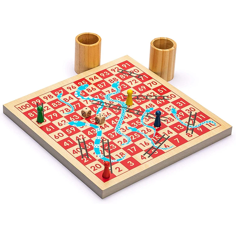 manufacturer custom wooden snakes and ladders board game intelligence educational chess board games for children
manufacturer custom wooden snakes and ladders board game intelligence educational chess board games for children